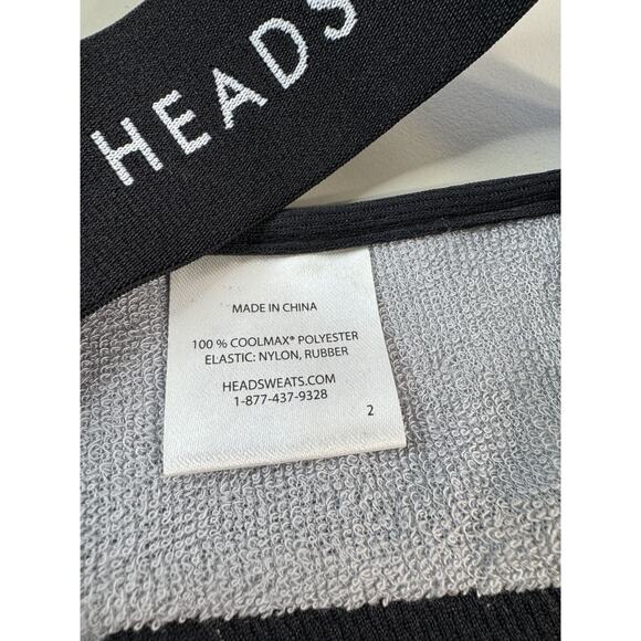 Headsweats Coolmax Visor Gray Logo Outdoor Run Jog Boating Workout Gameday - Picture 5 of 8